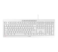 CHERRY STREAM CLAVIER - Clavier - USB - Français - commutateur : CHERRY SX - blanc grisé G