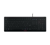 CHERRY Clavier Stream Protect – silicone amovible AZERTY, désinfectable, noir