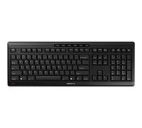 CHERRY STREAM CLAVIER SANS FIL - Clavier - sans fil - 2.4 GHz - International US - commutateur : CHERRY SX - noir Noir G