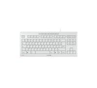 CHERRY STREAM KEYBOARD TKL clavier Universel USB AZERTY Français Blanc