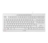 CHERRY STREAM CLAVIER TKL - Clavier - USB - AZERTY - Français - commutateur : CHERRY SX - gris pâle G