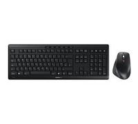 CHERRY STREAM DESKTOP COMFORT - Ensemble clavier et souris - 100% - full size - sans fil - 2.4 GHz - QWERTY - R.-U. - commutateur : CHERRY SX - gris noir Noir G