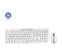 CHERRY Stream radio, sans fil Kit souris + clavier allemand, QWERTZ gris