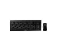 CHERRY Stream Desktop : Ensemble Clavier QWERTZ Allemand + Souris 2400 DPI sans fil RF 2.4GHz, touches ciseaux, autonomie 36 mois