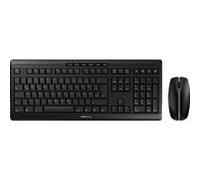 CHERRY STREAM DESKTOP Ensemble Clavier & Souris sans fil, noir, USB, AZERTY - FR