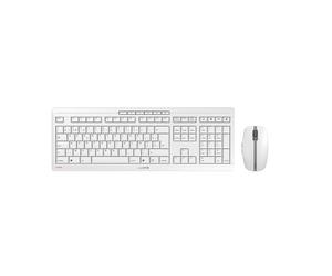 CHERRY Stream Desktop Recharge clavier Souris incluse RF sans fil AZERTY Belge Gris