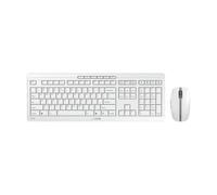 CHERRY STREAM DESKTOP RECHARGE - Ensemble clavier et souris - sans fil - 2.4 GHz - QWERTY - US avec le symbole de l'euro - commutateur : CHERRY SX - gris pâle
