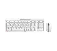 CHERRY STREAM DESKTOP RECHARGE - Ensemble clavier et souris - sans fil - 2.4 GHz - QWERTZ - Allemand - commutateur : CHERRY SX - gris pâle