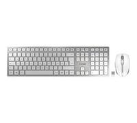 CHERRY STREAM DESKTOP RECHARGE - Ensemble clavier et souris - sans fil - 2.4 GHz - QWERTZ - Allemand - commutateur : CHERRY SX - gris pâle G