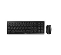CHERRY Stream Desktop, Taille réelle (100 %), Sans fil, RF sans fil, QWERTY, Noir, Souris incluse JD-8500EU-2