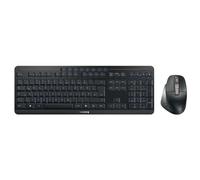 CHERRY STREAM DESKTOP ULTIMATE - Ensemble clavier et souris - 100% - full size - rétro-éclairé - sans fil - 2.4 GHz, Bluetooth 5.2 - QWERTZ - Allemand - commutateur : CHERRY SX - noir
