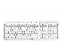 CHERRY Stream USB Clavier anglais US, QWERTY gris-blanc