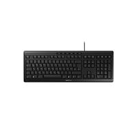 CHERRY STREAM Keyboard JK-8500DE-2 : Clavier USB QWERTZ Allemand Noir, 105 Touches, Mécanisme Ciseaux SX, Durée de vie 20M Caractères, Anti-éclaboussures