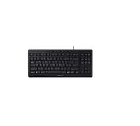CHERRY STREAM KEYBOARD TKL Noir, USB, QWERTY Anglais, Cherry SX, 93 Touches, 20M Caractères, Compact, Certifié Blauer Engel, Plug&Play, Câble 1.8m