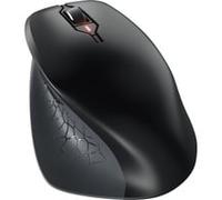 CHERRY Souris sans fil Stream Mouse Comfort - Ergonomique pour droitiers, 6 boutons silencieux, 2.4 GHz, Noir