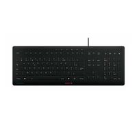 CHERRY Clavier Stream Protect – silicone amovible AZERTY, désinfectable, noir