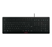 CHERRY Clavier Stream Protect – silicone amovible AZERTY, désinfectable, noir