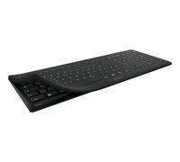 CHERRY STREAM PROTECT KEYBOARD WIRELESS, Clavier sans fil avec protection en silicone amovible, Disposition UK (QWERTY), Design plat, désinfectable, Noir