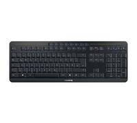 CHERRY STREAM ULTIMATE - Clavier - 100% - full size - rétro-éclairé - sans fil - 2.4 GHz, Bluetooth 5.2 - AZERTY - Français - commutateur : CHERRY SX - noir