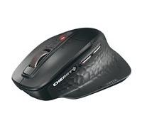 CHERRY STREAM Ultimate - souris sans fil - ergonomique pour droitier - ProScroll - multi connexions - silencieuse - noir