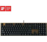 CHERRY KC 200 MX, Clavier de bureau mécanique avec plaque en métal anodisé, Disposition EU (QWERTY), Filaire, MX2A SILENT RED Switches, Noir bronze