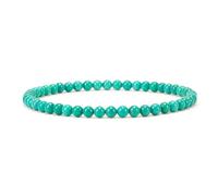 Cherry Tree Collection Bracelet élastique en perles de pierres précieuses | Perles rondes de 4 mm | Tailles S, M, L, M, Pierre, Magnésite