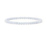 Cherry Tree Collection Bracelet élastique en perles de pierres précieuses | Perles rondes de 4 mm | Tailles S, M, L, M, Pierre, Agate
