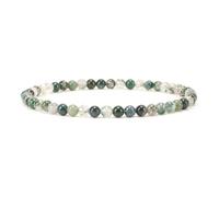 Cherry Tree Collection Bracelet élastique en perles de pierres précieuses | Perles rondes de 4 mm | Tailles S, M, L, M, Pierre, Agate