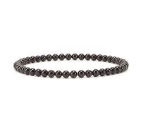 Cherry Tree Collection Bracelet élastique en perles de pierres précieuses | Perles rondes de 4 mm | Tailles S, M, L, M, Pierre, Agate
