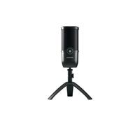 CHERRY UM 3.0 Microphone de table Noir USB, 24-bit/96kHz, Cardioïde, contrôle volume, sortie casque, câble 2.5m, certifications CE/FCC/REACH/RoHS/UKCA