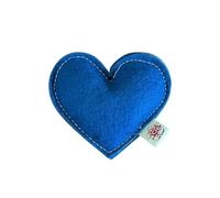 Cherry Valley Organics Jouet à herbe à chat biologique, 100 % feutre de laine, cultivé et fabriqué aux États-Unis, cœur (bleu)