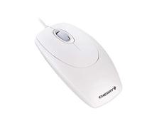 CHERRY WheelMouse, Souris Filaire, Design Symétrique pour Droitiers et Gauchers, Capteur Optique, Port USB, Adaptateur PS/2 inclus, Blanc Grisé