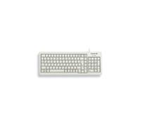 CHERRY XS Clavier Compact USB QWERTZ Allemand Gris, Touches ML, 104 Touches, Durée de Vie 20M Frappes, Câble 2.5m, G84-5200LCMDE-0