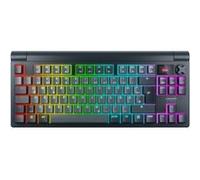 CHERRY XTRFY - Clavier - 80% - TKL - backlit - sans fil - Bluetooth 5.2, 2.4 GHz, USB - AZERTY - Français - commutateur : CHERRY MX2A - gris G