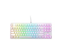 CHERRY XTRFY Clavier mécanique de jeu K4V2 TKL, clavier filaire sans numéro, éclairage RVB MX2A interrupteurs rouges (blanc)