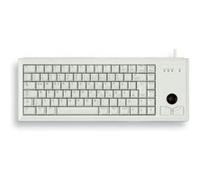 CHERRY G84-4400, Clavier Compact avec Trackball, Disposition DE (QWERTZ), Filaire (Connexion PS/2), 2 Touches Souris, Switchs Mécaniques CHERRY ML, Gris