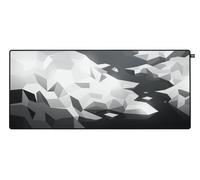 Xtrfy Cherry GP5, Tapis de Souris de Jeu XL (920 x 400 x 3 mm), Speed-Pad Lisse pour la Précision, Bords Cousus, Antidérapant, Lavable en Machine, Litus White