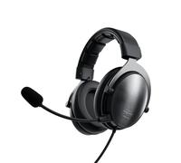 Xtrfy H1, Casque gaming pro, optimisé pour l’esport coussinets extra larges avec mousse à mémoire de forme, 2 microphones interchangeables, carte son SC1 USB incluse, Noir