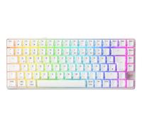 Cherry XTRFY K33 Compact Wireless, Kabellos, USB + RF Wireless + Bluetooth, Mem-chanical key switch, QWERTZ, RGB-LED, Wei?