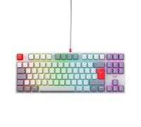 CHERRY XTRFY K4V2 TKL, Clavier De Jeu Filaire sans Pavé Numérique, Disposition Française (AZERTY), Éclairage RGB, Commutateurs Mécaniques MX2A Red, Rétro