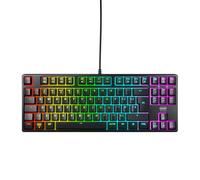 Cherry XTRFY K4V2 TKL, Clavier De Jeu Filaire sans Pavé Numérique, Disposition UK (QWERTY), Éclairage RGB Réglable, Commutateurs Mécaniques MX2A Red, Noir
