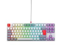 Cherry XTRFY K4V2 TKL, Clavier De Jeu Filaire sans Pavé Numérique, Disposition UK (QWERTY), Éclairage RGB Réglable, Commutateurs Mécaniques MX2A Red, Rétro