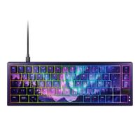 CHERRY XTRFY K5V2 - Clavier - 65% - compact - rétroéclairage - USB - QWERTZ - Allemand - commutateur : CHERRY MX Northern Light - bleu - avec GP6 Northern Light XL mousepad