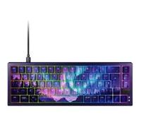 CHERRY XTRFY K5V2 - Clavier - 65% - compact - rétroéclairage - USB - QWERTZ - Allemand - commutateur : CHERRY MX Northern Light - bleu - avec GP6 Northern Light XL mousepad