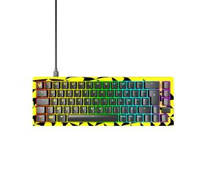 CHERRY XTRFY K5V2 Compact, Clavier Mécanique Gaming au Format 65%, Disposition Française (AZERTY), Hot Swap, Interrupteurs Cherry MX2A Red, Édition Vitality
