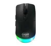 CHERRY XTRFY M50, Souris de Gaming Sans Fil, 2.4 GHz RF, Bluetooth & Connexion Filaire, Design Ergonomique, Éclairage RVB, Rechargeable, Noir