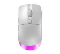 CHERRY XTRFY Souris de gaming sans fil M50 Wireless 2,4 GHz Bluetooth et filaire rechargeable Blanc