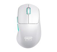CHERRY XTRFY M64 WIRELESS Souris de Gaming Sans Fil Ultralégère, Sans Fil 2,4 GHz, Optimisée pour les esports, Forme Ergonomique avec Front Ultra Plat, Blanche