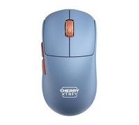 CHERRY XTRFY M68 Wireless, Souris de Gaming Ultralégère, 2,4 GHz, Optimisée pour l'esport, Forme Symétrique avec Front Particulièrement Bas, Bleu