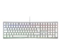 CHERRY XTRFY MX 3.1, clavier de jeu mécanique, Disposition allemande (QWERTY), rétro-éclairage RGB, boîtier alu, port USB-A, MX2A RED Switches, blanc